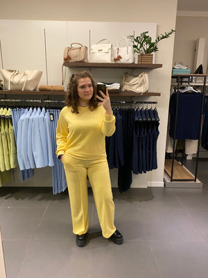 COORDINATO IN FELPA giallo