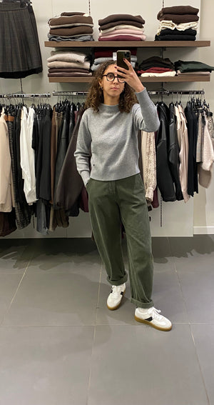 PANTALONE IN VELLUTO A COSTE