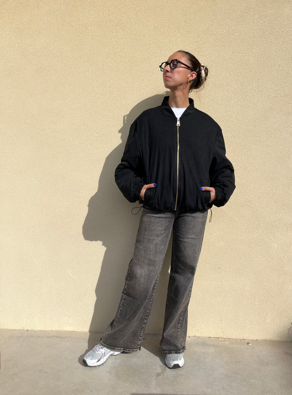 BOMBER SUEDE