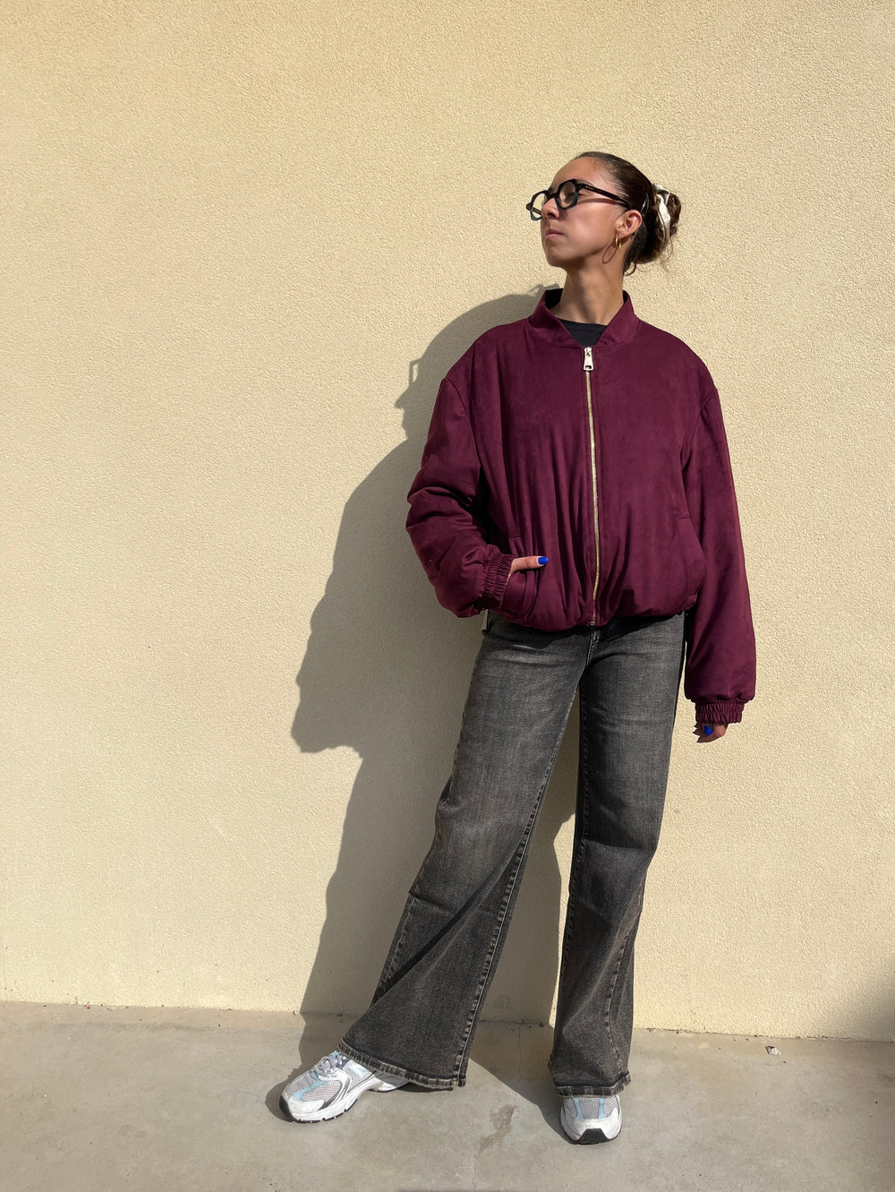BOMBER SUEDE