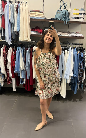 ABITO CON BALZE FLOREALE