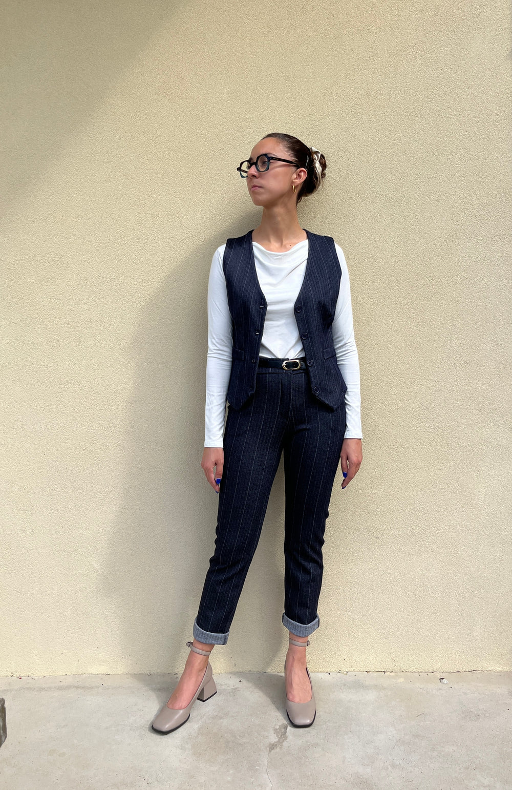 PANTALONE GESSATO