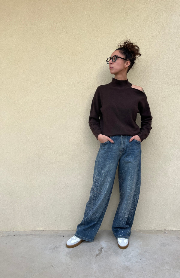 JEANS CON STRASS