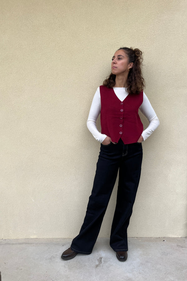 GILET IN VISCOSA