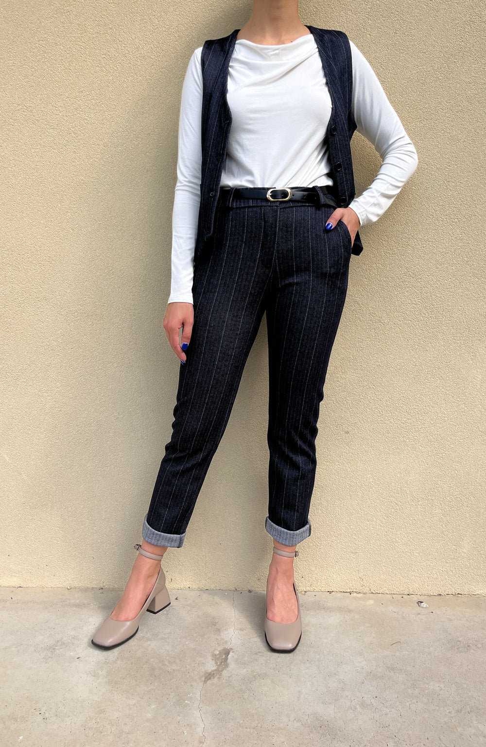 PANTALONE GESSATO