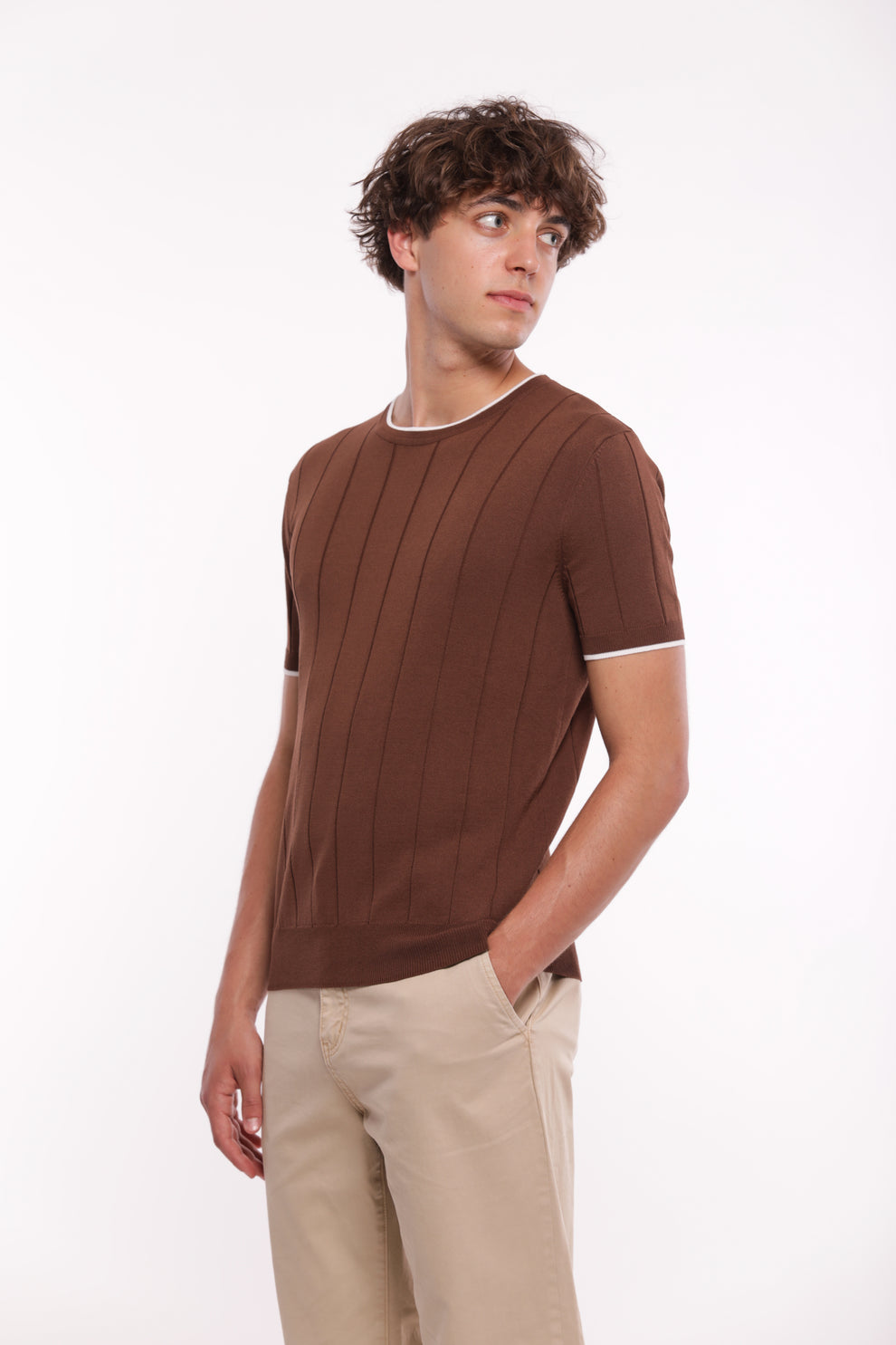 Girocollo in MAGLIA CANNETE'