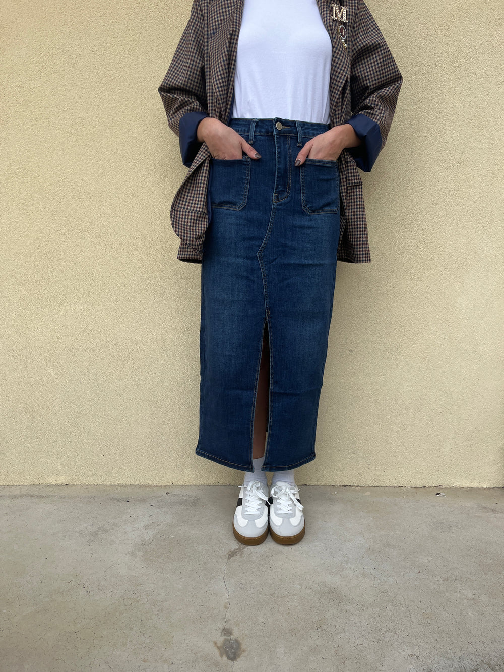 GONNA IN JEANS LUNGA