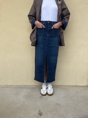GONNA IN JEANS LUNGA