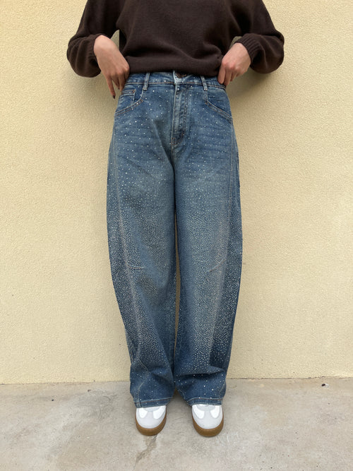 JEANS CON STRASS
