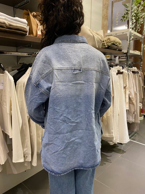 Giacca in jeans STRASS