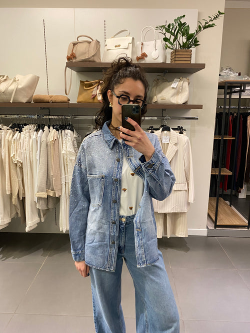 Giacca in jeans STRASS