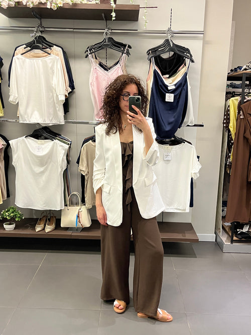 Blazer ARRICCIATO bianco