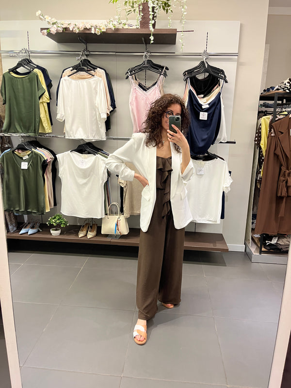 Blazer ARRICCIATO bianco
