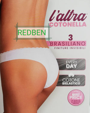 Art. GD292 BRASILIANO IN MORBIDO COTONE ELASTICO vendita OFFERTA 3PEZZI - REDBEN ABBIGLIAMENTO