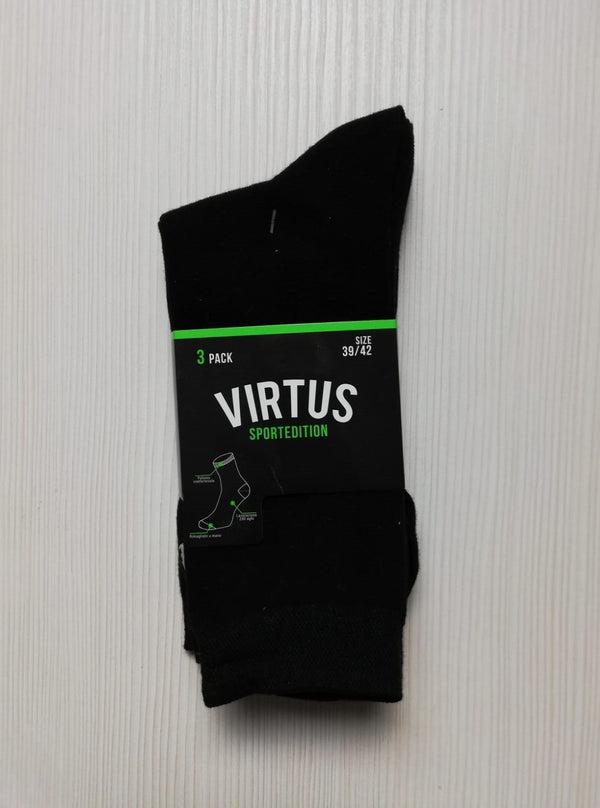 VIRTUS CALZE IN COTONE ELASTICIZZATO ART. V300 ( 3 PAIA ) - REDBEN ABBIGLIAMENTO