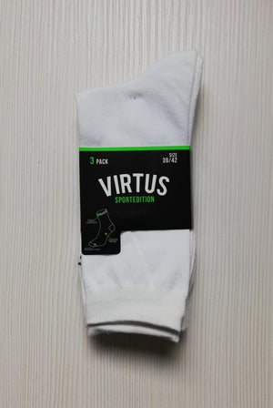 VIRTUS CALZE IN COTONE ELASTICIZZATO ART. V300 ( 3 PAIA ) - REDBEN ABBIGLIAMENTO