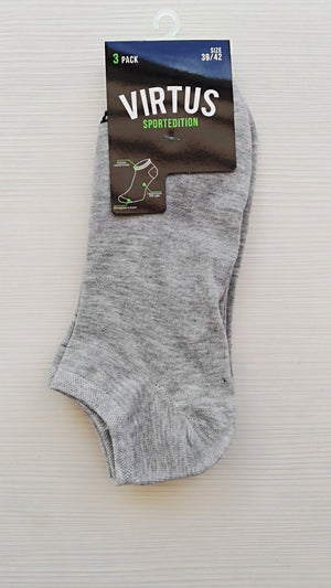 VIRTUS CALZINO ( FANTASMINO) IN COTONE ELASTICIZZATO ART. V100 ( 3 PAIA ) - REDBEN ABBIGLIAMENTO